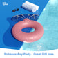 GRIP A POOL Inflatable Diamond Ring Floatie - Rose Gold, Pack of 1, Perfect for Bachelorette Party Decorations and Bridal Showers