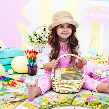 Benlouis 24 Pcs Spring Mini Coloring Books Butterfly Flower Bee Birthday Party Favors Small Activity Books Bulk For Kids Spring