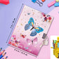 Ginmlyda Girls Diary With Lock For Kids, 7X5.25 Inches 160 Lined Pages Secret Pink Butterfly Notebook For Girls Journal With Loc