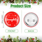 Janmercy 60 Pcs Christmas Button Pins Bulk Funny Nice Naughty Badge Pin Pinback Button Party Favors Buttons Badges Snowflake San