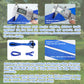 Rainbow Craft 50Ft Ninja Warrior Obstacle Course For Kids - Ninja Warrior Slackline, 12 Removable Buckle Loops, 12 Ninja Attachm