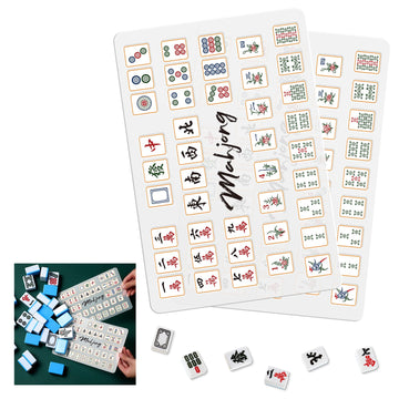 Seenelling 2 Pcs Mahjong Tile Mixer Shuffler for Mixing and Shuffling Tiles Plastic Mahjong Accessories Gifts for Lovers Playing