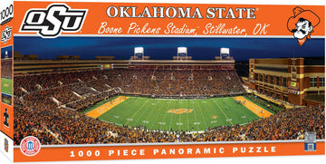 Masterpieces Ncaa Oklahoma State Cowboys, Stadium Panoramic Jigsaw Puzzle, Boone Pickens, 1000 Pieces