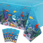 4 Pack Under The Sea Tablecloths Ocean Waves Underwater Table Cover Ocean Animals Table Cloth Ocean Sea Life Tablecloth Ocean An