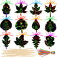 Qilery 120 Pcs Fall Thanksgiving Craft Art Activities Autumn Magic Leaves Scratch Paper Harvest Colorful Rainbow Leaf Scratch Ki