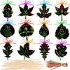 Qilery 120 Pcs Fall Thanksgiving Craft Art Activities Autumn Magic Leaves Scratch Paper Harvest Colorful Rainbow Leaf Scratch Ki