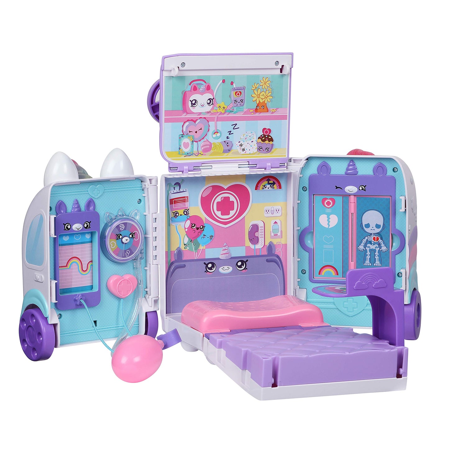 Kindi Kids Hospital Corner - Unicorn Ambulance - Playmat Included