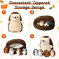 Hiboom 5 Pcs Hedgehog Stuffed Animal, 14 Inch Large Mommy Hedgehog Stuffed Plush Toys With 4 Plush Baby Hedgehogs Soft Cuddly Pl