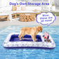 Pawaboo Dog Pool Float, Inflatable Pet Pool Floats For Medium Large Dogs Up To 220 Lbs, Dog Raft And Float For Pool With Dual Ha