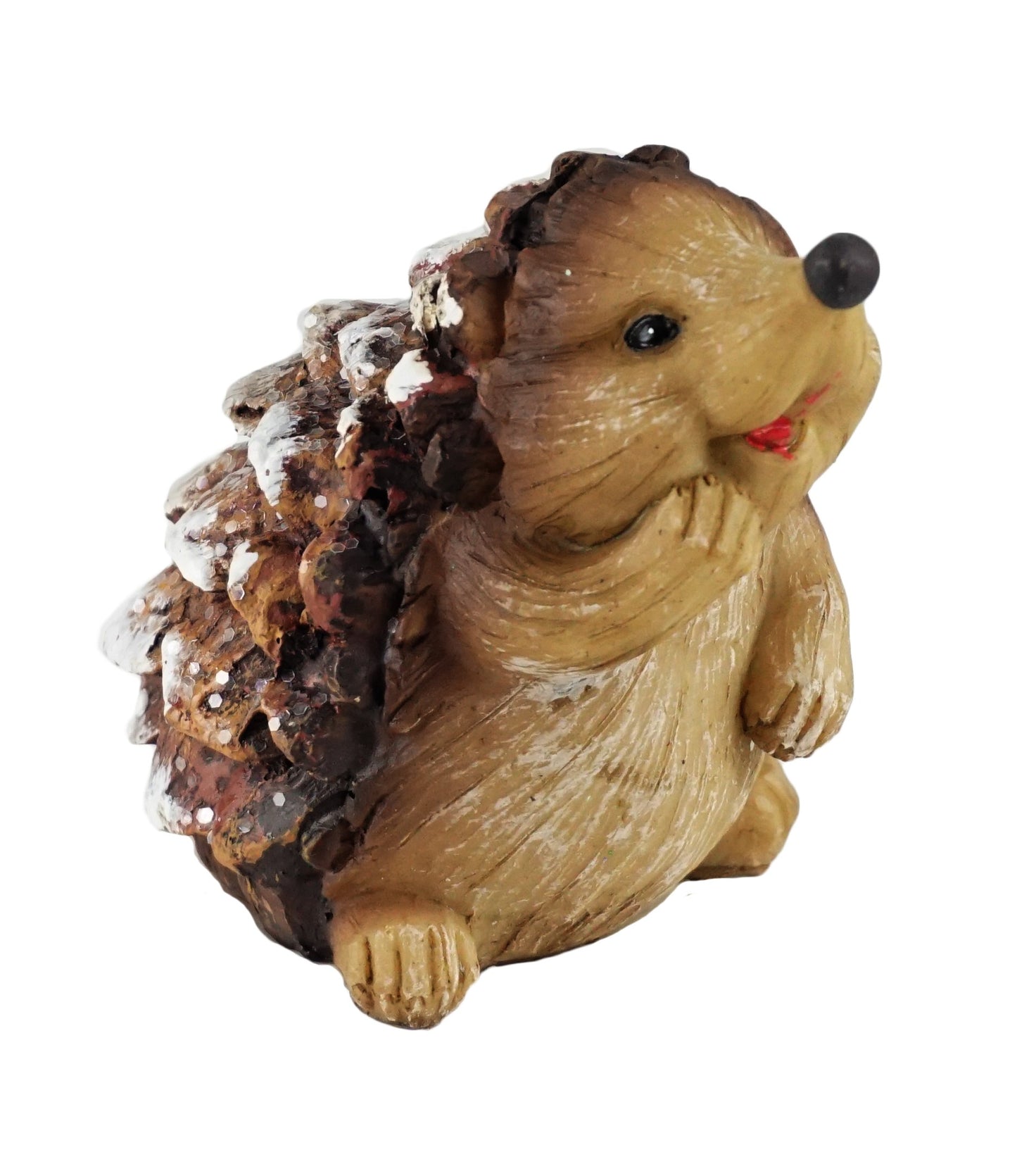 Gerson Woodland Pinecone Hedgehog Figurines - Set Of 4