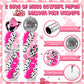 Kasyat Disco Cowgirl Balloon Column Kit - Hot Pink & Silver, Includes 4D Hat, Boots, and Balloons, Model AU-Kasyat-1775 for Birthday Parties