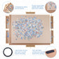 Wood City Puzzle Board, 1500 Piece Wooden Jigsaw Puzzle Board With Drawers, 35” X 27” Portable Puzzle Table With Covers And Lazy Susan, Rotating Jigsaw Puzzle Table For Kids And Adults (1500Pcs)