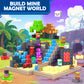 Magnetic Blocks  Build Mine Magnet World Set for Kids Ages 4-8  Magnetic Tiles Toddler Outdoor Toy STEM Construction Building Blocks Sensory Toys for Boys & Girls Ages 3+ Kids Games
