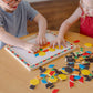 Melissa & Doug Deluxe Wooden Magnetic Pattern Blocks Set, 120 Magnets, Multi-color, 14.5 x 12.5 x 1.5, Educational Toy, Model 3590