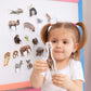 Magdum 19 Fridge Magnets For Toddlers Zoo Photo Kids Magnets For Fridge - Toddler Magnets For Refrigerator - Magnetic Animals - Fridge Magnets For Kids - Animal Magnets - Toddler Fridge Magnets