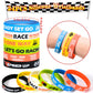Lorfancy 48 PCS Race Cars Party Favors Slap Bracelets for Kids Boys Rubber Bracelets Silicone Wristbands Checkered Flags Car Rac