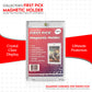 (1 Pack) 75PT enhanced One Touch Magnetic Card Holder UV Protection - Ultra Clear - PVC Free - Trading Card Holder Card Protector Magnetic Card Case for Trading Cards Sports Cards Case
