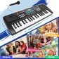 M Sanmersen Kids Piano Keyboard, Piano For Kids With Microphone Portable Electronic Keyboards For Beginners 37 Keys Musical Toy For 3/4/5/6/7 Year Old Girls Boys