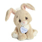 Aurora Inspirational Precious Moments Floppy Bunny Stuffed Animal - Cherished Memories - Enduring Comfort - Brown 8.5 Inches