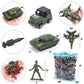 Amor Present 307 Pcs Army Men Military Playset, Army Toys Soldier Playset Plastic Toy Soldiers Figures And Accessories With Vehicles, Aircraft, Tanks, Missiles
