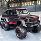 Adlon Car 6 Wheel Drive Metal Car Pull Back with Open Doors, Engine Cover, Tail with Front and Rear Light & Music Great Gift for