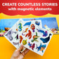 Quokka Travel Magnetic Puzzles For Toddlers 1-3 - 20+Pcs Sea Game With Playbook - Fun Travel Game Toy For Kids Ages 3-5 - Strong