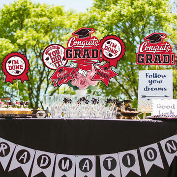 30Pcs Graduation Party Decorations Class Of 2023 Congrats Grad Table Centerpiece