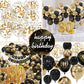 30Th Black Gold Birthday Party Decoration Sets 40 Inch Gold Giant Number Balloons With Birthday Banner Black Gold Balloon Arch G