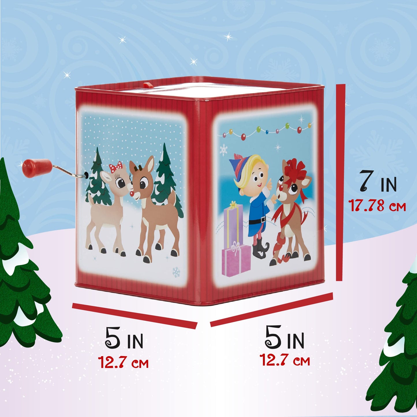 Rudolph The Red-Nosed Reindeer Jack-In-The-Box