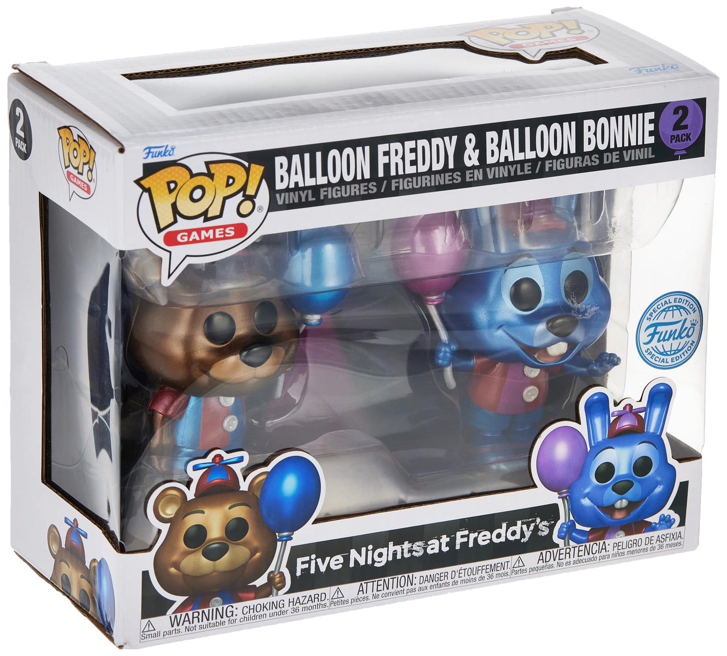 Funko Pop Five Nights at Freddys Balloon Freddy and Balloon Bonnie 2 Pack
