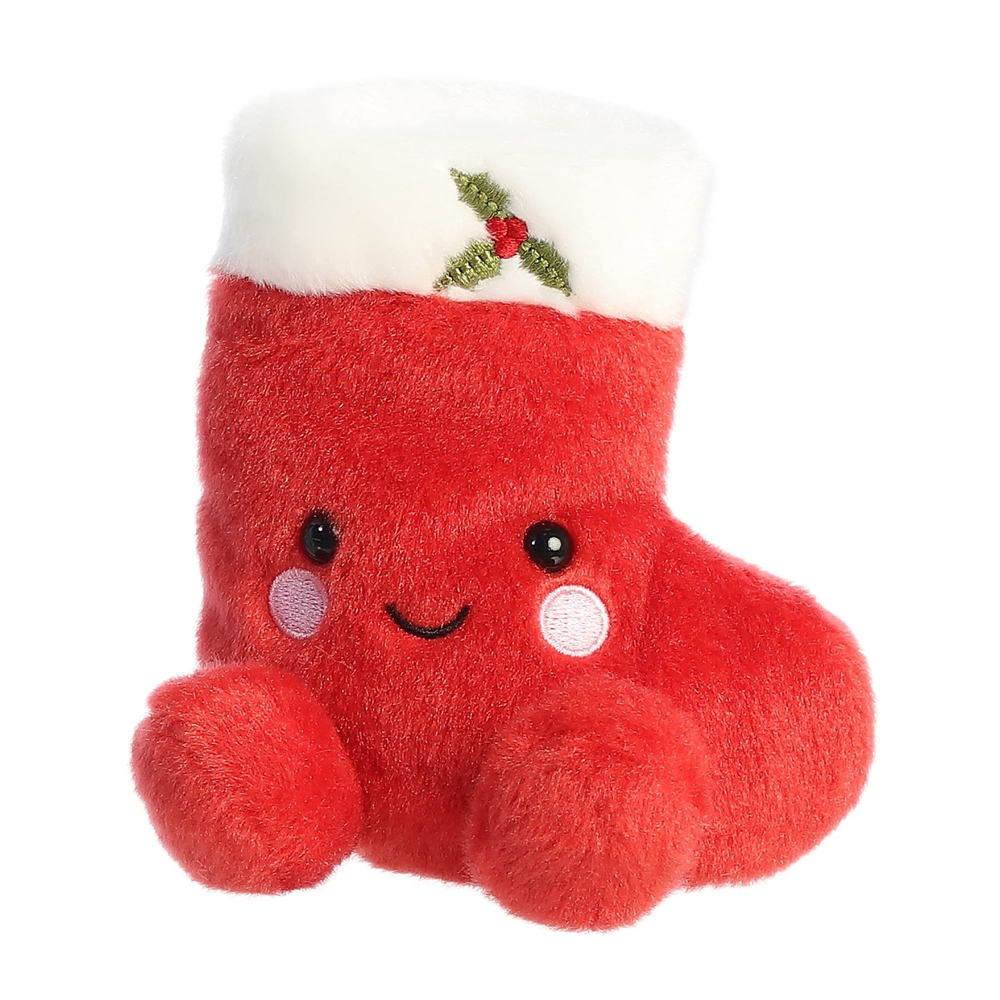 Aurora Adorable Palm Pals Holly Stocking Stuffed Animal - Pocket-Sized Play - Collectable Fun - Red 5 Inches