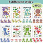 24 Sheets 8.3''  5.9'' Make Your Own Dinosaur Stickers For Toddlers Kids Party Favors, Make A Face Stickers For Kids Activities