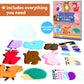 KRAFUN Easy Sewing Kit for Kids - 8 DIY Woodland Animal Projects, Felt, Instructions, Perfect Gift for Girls & Boys, Model 89804