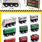 Sainsmart Jr. 112-Piece Wooden Train Set For Toddler – Double-Sided Train Tracks, Compatible With Brio, Thomas, Melissa & Doug – Perfect Wood Toy For Boys And Girls (9Pcs Classic Trains)