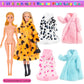 50Pcs 11.5 Inch Fashion Girl Doll With Clothes And Accessories Set Include Doll, Fur Coat, Pricess Dresses, Fashion Dresses,Slip Dress, Outfits, Bikini For Girls (Include Doll)