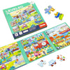 Magnetic Puzzles For Kids Ages 3-5, 3 In 1 Traffic Vehicles Toddlers Magnet Jigsaw Puzzle Book, Kids Travel Road Trip Puzzle Toys For Boys And Girls Ages 4-8 (Traffic)