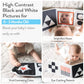 Spiggly Infant Toys 0-6 Months - Baby Mirror Tummy Time Toys - Sensory Books For Babies - Touch And Feel Crinkle Books For Babie