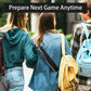 Maybetik Playmat Tube, Tcg Mtg Case With Waterproof Zipper, Hidden Dice Holder, Adjustable Shoulder Strap, See-Through Window, F