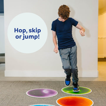 Fun And Function - Jumbo Gel Floor Tiles - Large (20 x 20 Inch) Liquid Floor Tiles for Sensory Needs - Sensory Floor Tiles for School  Office  Clinic Floor - Red - 1 Pack - Ages 3+