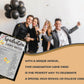 Graduation Party Games - Ever Or Never Game Cards for The Graduate - Graduation Party Decorations 2024 - Gold & Black Grad Celeb