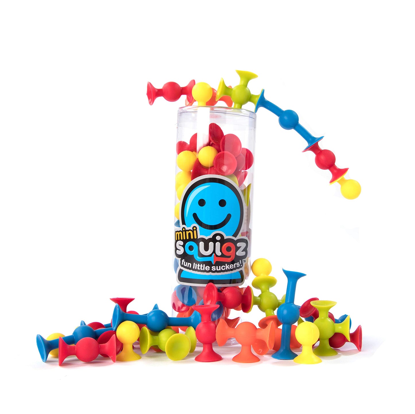 Fat Brain Toys Mini Squigz 30 Piece Set - Suction Construction for Ages 5 to mature-themed