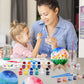 [ Update 2024] Paint Your Own Moon Lamp Kit, 5.9 Inches-Button Battery Type Diy Moon Night Light For Kids Art Supplies Creativit