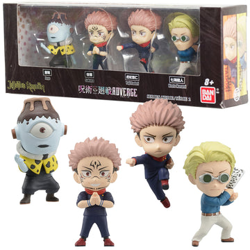 Bandai Namco - Jujutsu Kaisen Adverge Figure Box Set C (Yuji Itadori, Kento Nanami, Ryomen Sukuna, Jogo), Adverge Figure Box Set