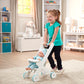 Melissa & Doug Mine To Love Wooden Play Stroller For Dolls-Stuffed Animals - White (18   H X 8   W X 11   D Assembled)