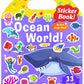 Benresive Reusable Sticker Book For Toddlers 2-4 Years, Fun Travel Stickers For Kids, Waterproof Sticker Books For Toddlers 1-3, Crafts Activities For Todddlers 1-3 2-4 3-5 - Ocean World