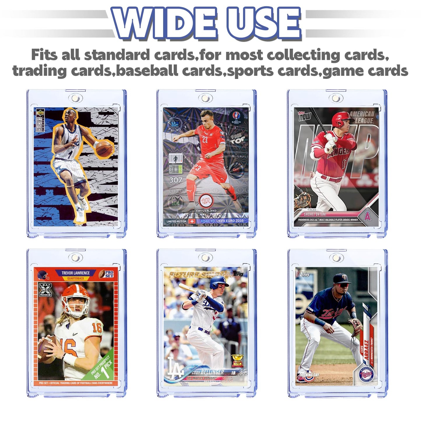 Xccme 28Ct Magnetic Card Holder For Trading Cards,35Pt One Touch Card Holder,Uv Protectors Hard Plastic,Display Card Case For Sp