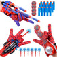 Littco 3 Sets Spider Web Shooters, Superhero Fans Webs Shooter For Kids, Cosplay Launcher Gloves With Wrist Toy Set, Christmas H