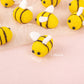 Framendino, 100 Pack Cute Wool Felt Bumble Bees Mini Crafts Bee For Diy Craft Decoration