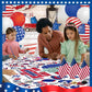 Padtic Independence Day Giant Coloring Poster,35X72Inch 4Th Of July Drawing Paper Coloring Tablecloth,Diy Statue Of Liberty Amer