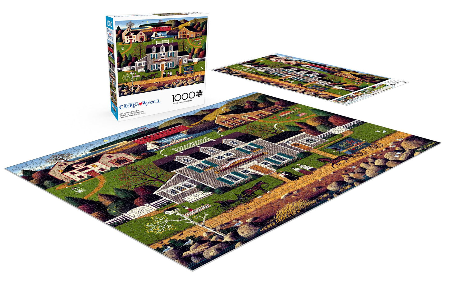 Buffalo Games 1000 Piece Jigsaw Puzzle - Moonmeadow Cove - Multicolor - Challenging Adult Puzzle - Finished Size 26.75 x 19.75